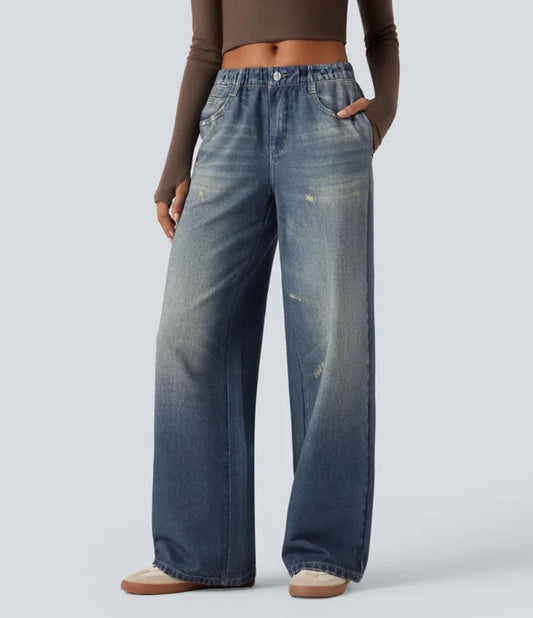 Mid Rise Casual Sweatpants Jeans VIP